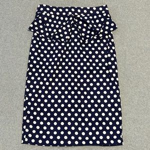 Grace Karin Women’s Navy Polka Dot Pencil Skirt Flared Waist